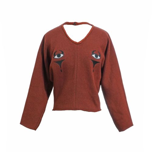 Women's Brown Evil Eye Jumper...