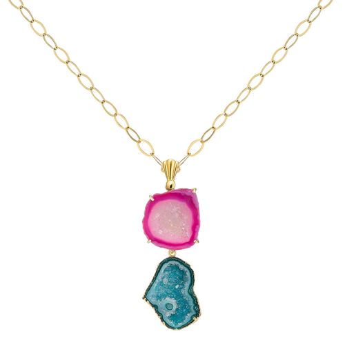 Women's Pink & Green Rocks In...