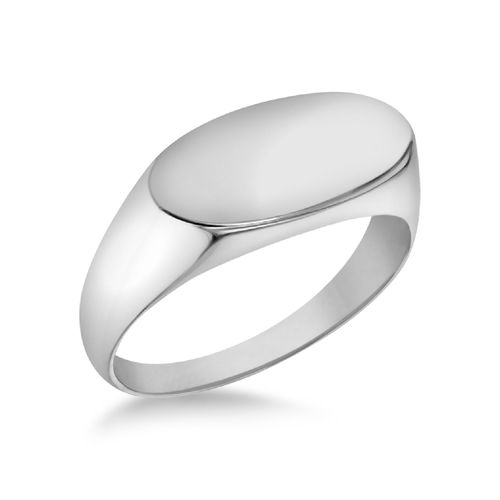Sterling Silver Mens Oval...
