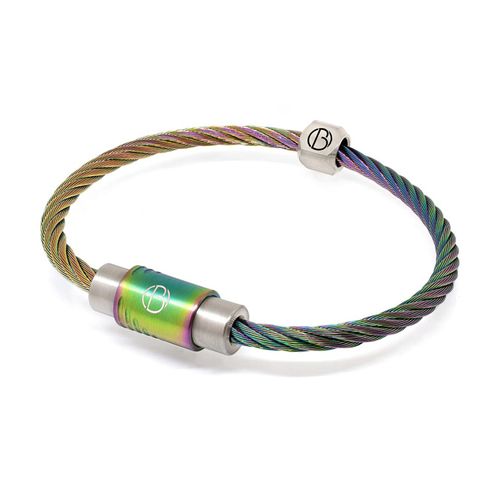 Men's Silver Chromatic Cable...