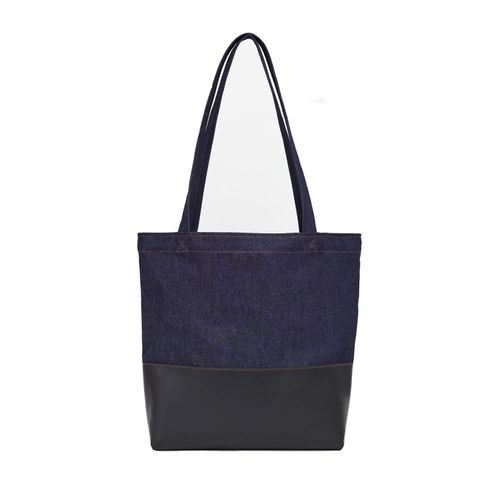 Blue Mens Tote Bag One Size...