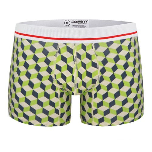 Green Mens Bamboo Trunks -...