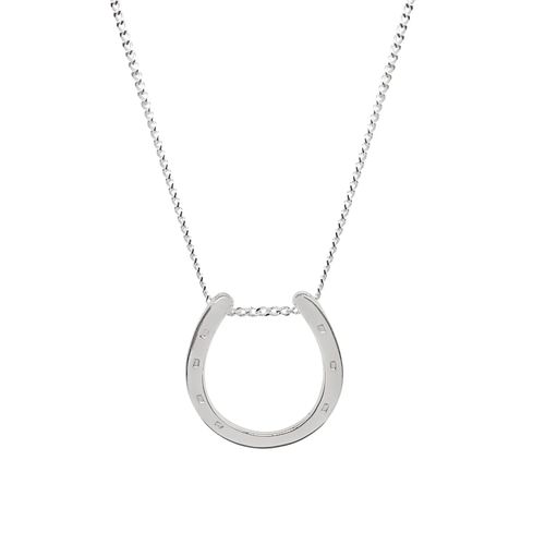 Men's Horseshoe Pendant &...