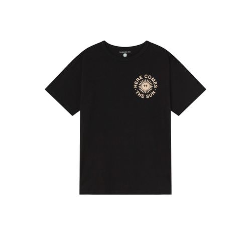 Men's Black Happy Sun T-Shirt...