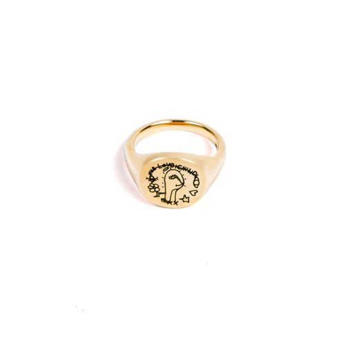 Men's Gold Signet Ring C/O...