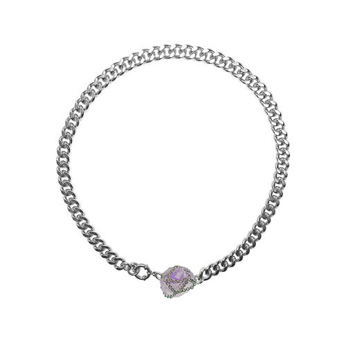 Women's Silver Amethyst Chain...