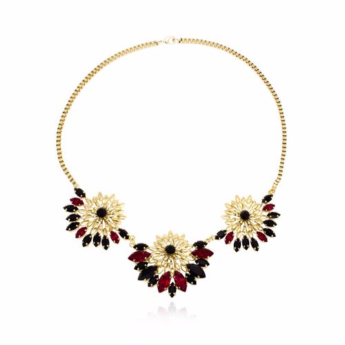 Women's Red Granada Necklace...