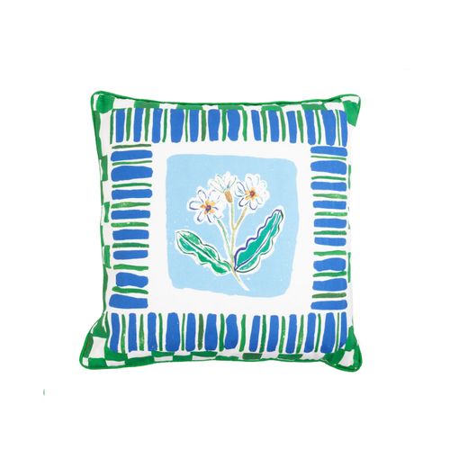 Blue Cushion Cover / "Daisy...