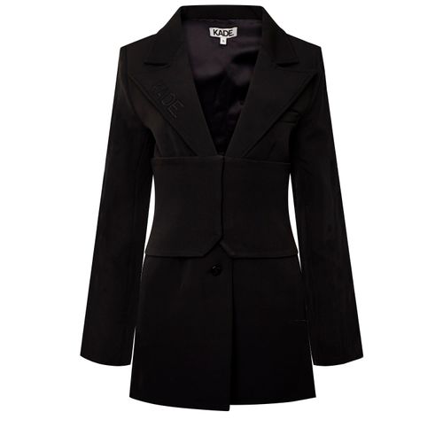 Women's Corset Blazer Black...