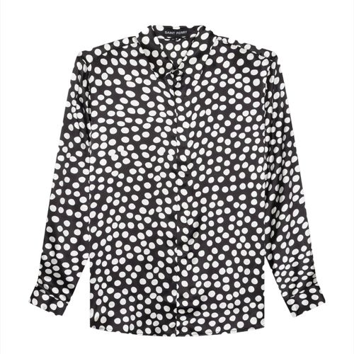 Men's Black Polka Dot Shirt...