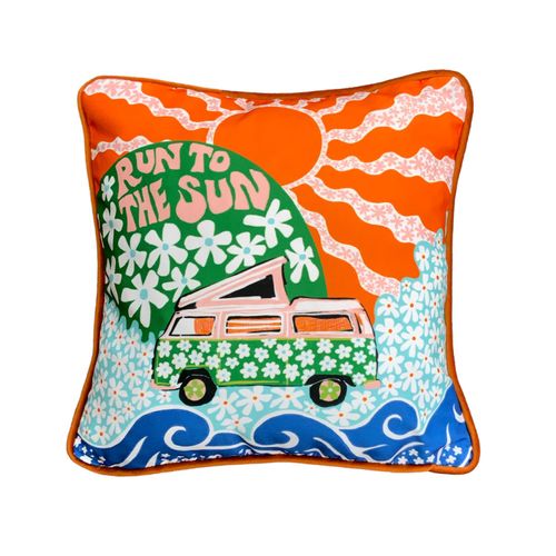 Blue Run To The Sun Cushion...