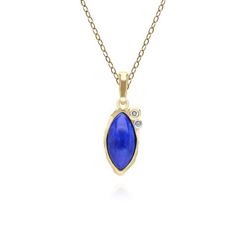 Women's Gold / Blue Marquise...