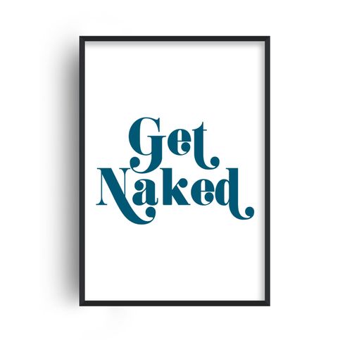 Blue Get Naked Retro Giclée...