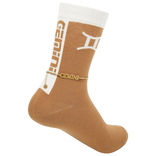 Women's Gold Gemini Sock And...