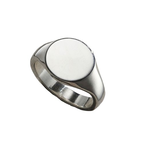 Sterling Silver Mens Circle...