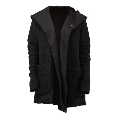 Women's Black Wool Wrap...