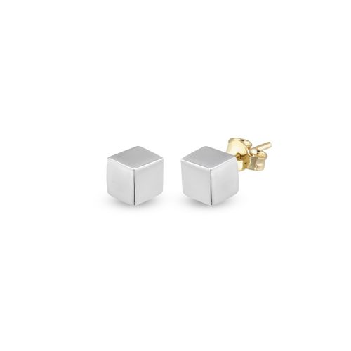 Women's Cube Stud Gold...