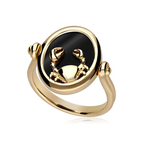 Women's Black Zodiac Cancer...