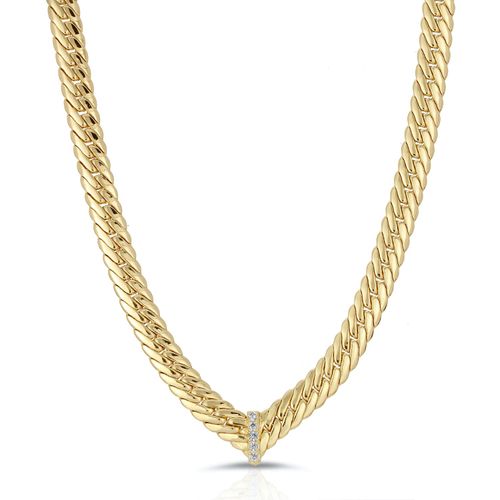 Women's Gold Cz Chevron...