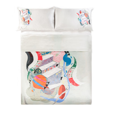 Abstract Silk Duvet Cover...