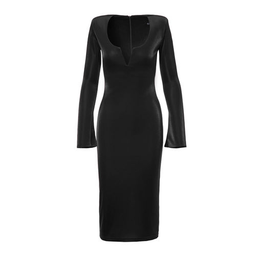 Women's Black Bodycon Midi...