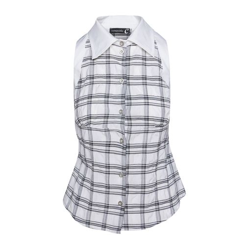 Women's Sleeveless Check...