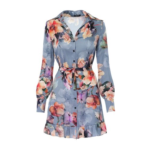 Women's Floral Print Satin...