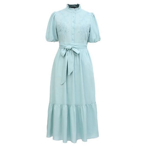 Women's Tea Dress With Tiered...