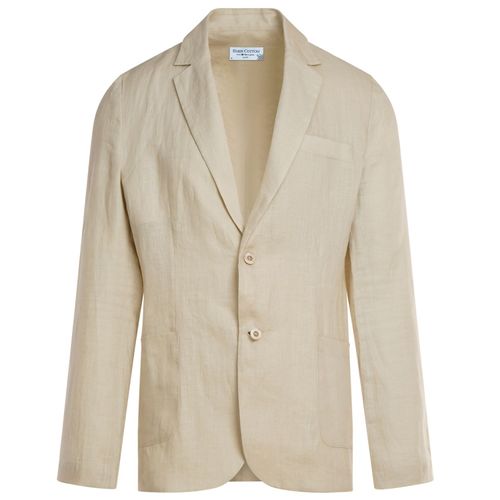 Men's Neutrals Solid Lapel...