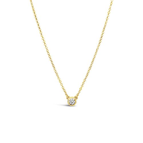 Women's Bezel Cz Pendant -...