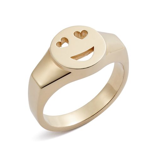 Women's Mood Signet Ring Love...