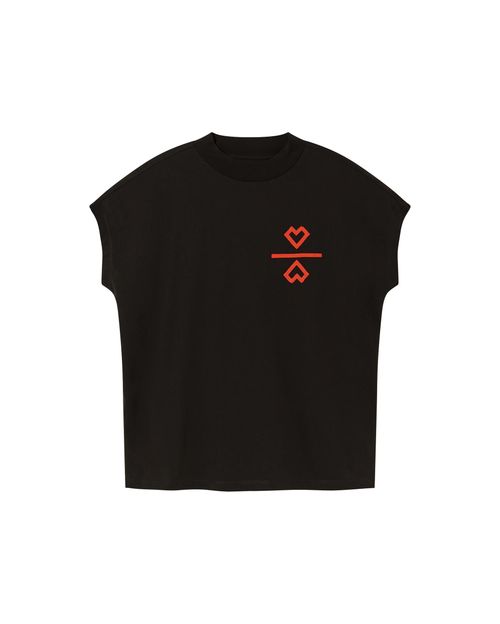 Women's Black Two Hearts...