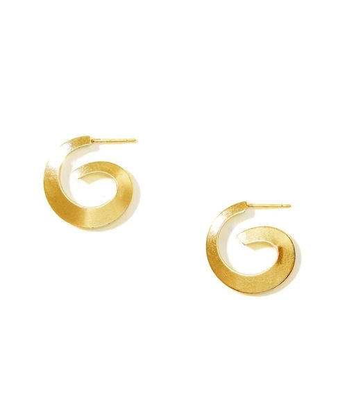 Women's Gold Mini Crane Hoops...