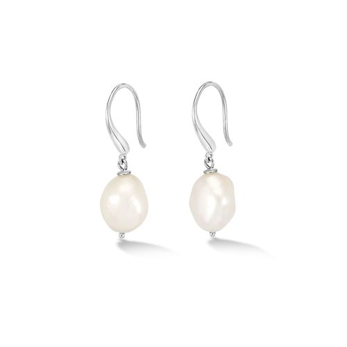 Women's White Baroque Pearl...