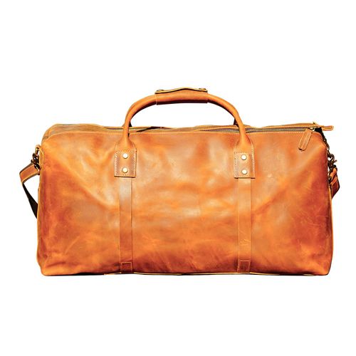 Men's Genuine Leather Holdall...