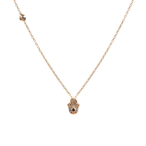 Women's Rose Gold Hamsa Hand...