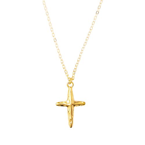 Women's Hammered Cross...