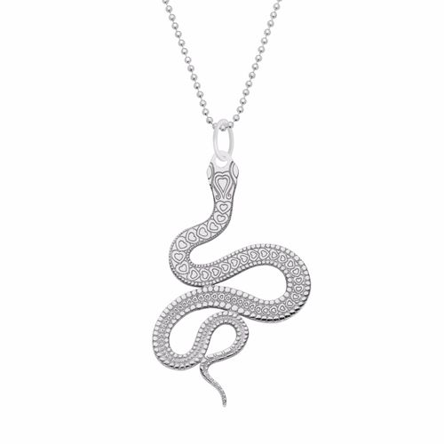 Women's Large Silver Snake...