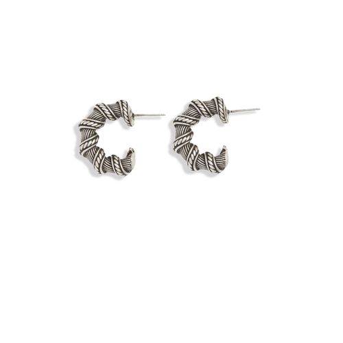 Women's Twisted Hoops -...