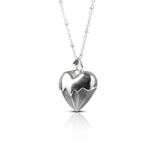 Women's Black Heart Pendant...