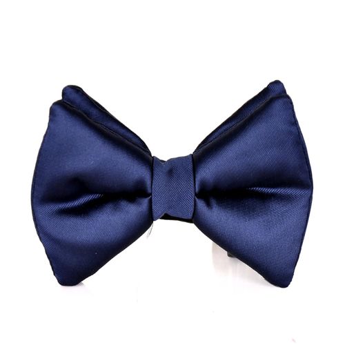 Men's Silk Bow Tie - Navy...