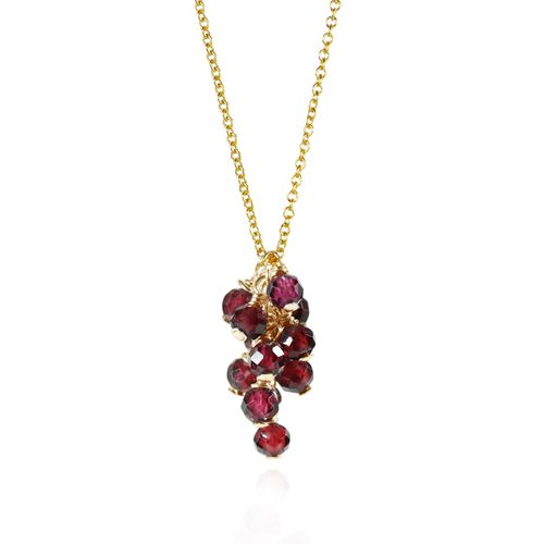 Women's Red Garnet Pendant...