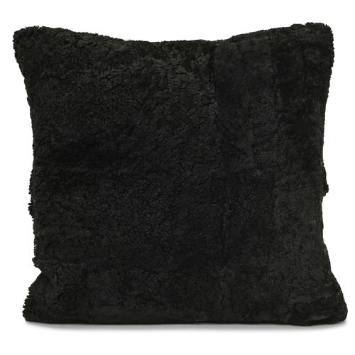 Black "Lisa" Lamb Fur Cushion...