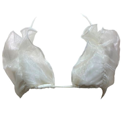 Women's White Adora Organza...