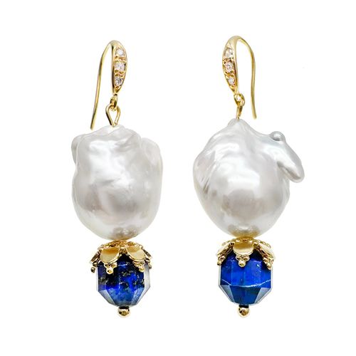 Women's White Baroque Pearls...