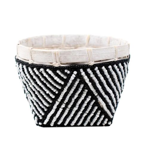 Bamboo Trinket Basket Black &...