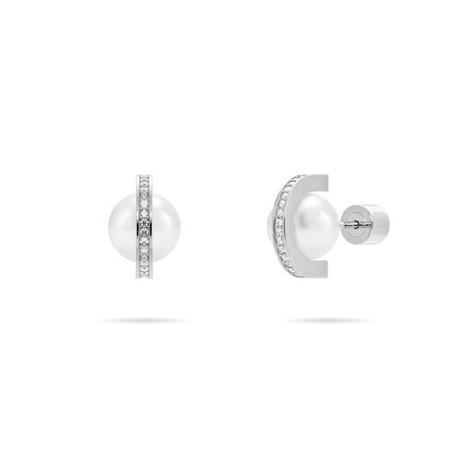 Women's Pearl Stud Earrings...