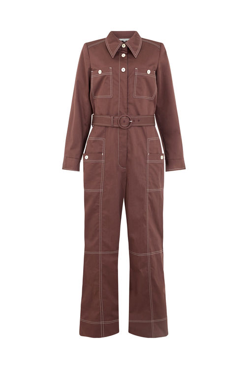 Women's Brown Laurie Jumpsuit...