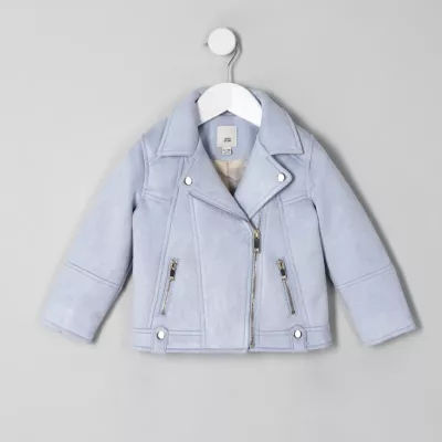 River island blue suede deals jacket
