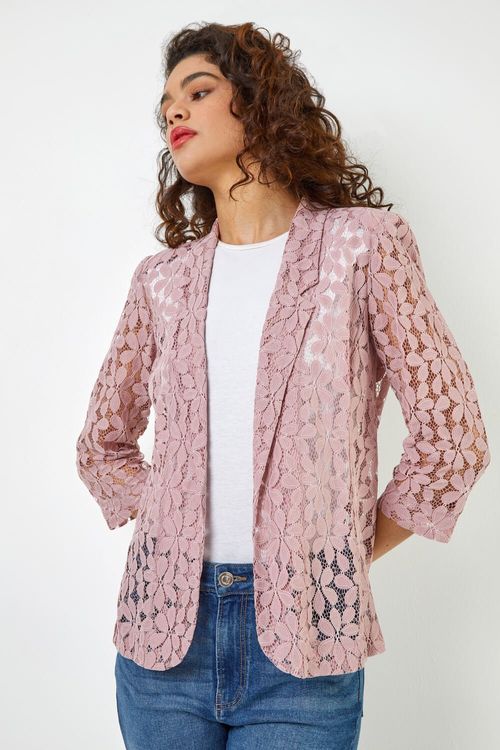 Roman Petal Lace Jacket in...